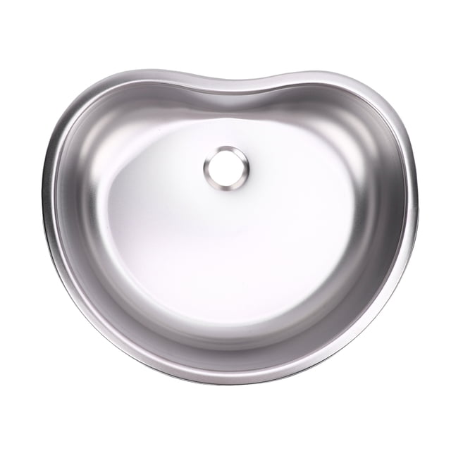 Stainless Steel Bar Sink, 15x12.48x3.94in RV Sink Quick Drainage for Camping Vehicle