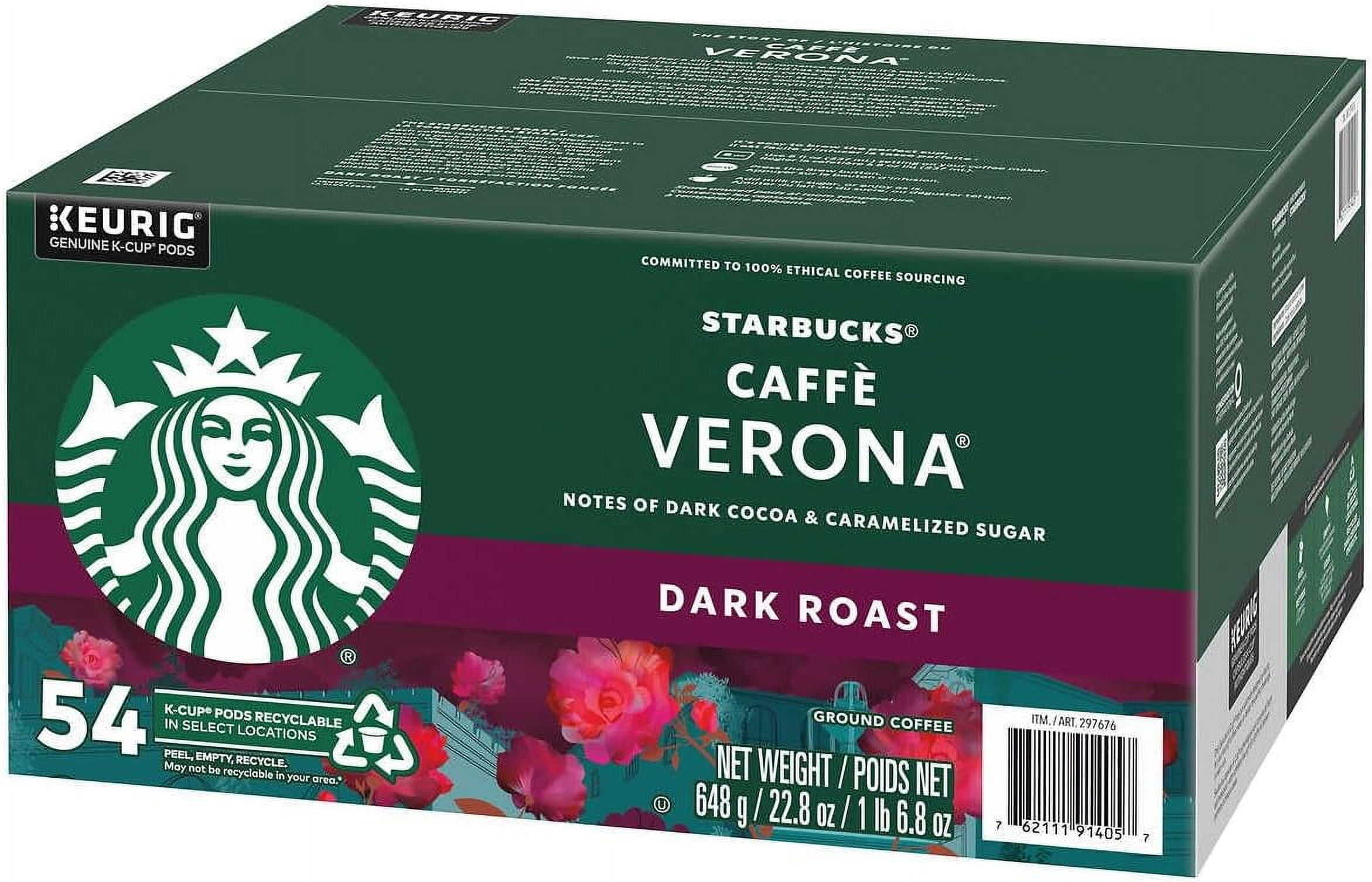 Starbucks Caffe Verona Keurig Coffee Pods - Dark Roast, 54 Count
