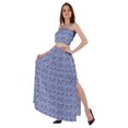 thumbnail image 3 of Bimba 2 Pcs Robe de Plage Aguichant pour Femmes Imprimée Smockée Crop Top & Longue Jupe Ensemble, 3 of 7