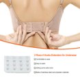 thumbnail image 4 of stanreset Extension Strap Bra Extenders Buckle 4 Hook Breathable Practical Accessories Adjustable Replacement 3 Rows Underwear white, 4 of 5