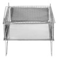 thumbnail image 3 of Barbecue Portatif Pliant en Acier Inoxydable à Bois pour Pique-Nique, Jardin, Camping, Randonnée, 3 of 7