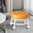 thumbnail image 4 of Rolling Stool,360 Rotating Low Stool,Rolling Pulley Stool,Low Rolling Stools with Wheels,Shoe Changing Makeup Cleaning with Wheels,Rolling Step Stool Wheel for Home Office Garage Shop Cleaning Floor, 4 of 8