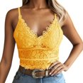 thumbnail image 1 of MesaSe Womens‘ Deep V Neck Full-Figure Bra Longline Wirefree Medium Support Lace Bra Blue, 1 of 7