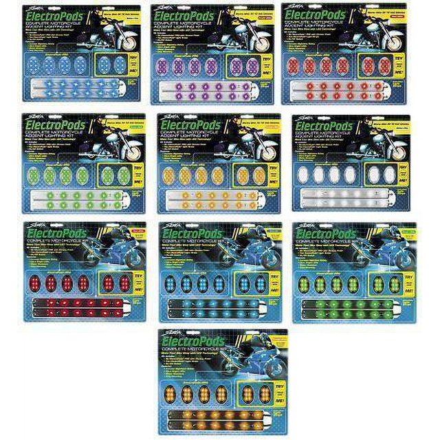 Street FX Electropods Lightpod/Strip Kit, Yellow/Chrome