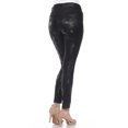 thumbnail image 4 of White Mark Pantalon pour Femme en Faux Suède à Imprimé Serpent, 4 of 5