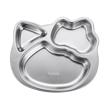 Assiette pour Enfants en Acier Inoxydable 316 à Compartiments avec Motif de Voiture Mignonne, Plateau Bento Durable pour Repas, Ensemble de Vaisselle pour Bébé Allant au Lave-Vaisselle
