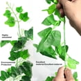 thumbnail image 4 of Plastic Simulation Grape Leaves, Green Leaves Home Decor, Holiday Garden Decoration, Plastic Material, Realistic Appearance, 220cm Length, Fade Resistant, 4 of 6