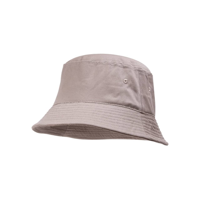 TopHeadwear Blank Cotton Bucket Hat - Stone - Small/Medium