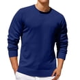 thumbnail image 1 of Jalioing Men's Crew Neck Sweaters Casual Basic Long Sleeve Pullover Sweater Fall Winter Solid Color Knit Shirts, 1 of 5