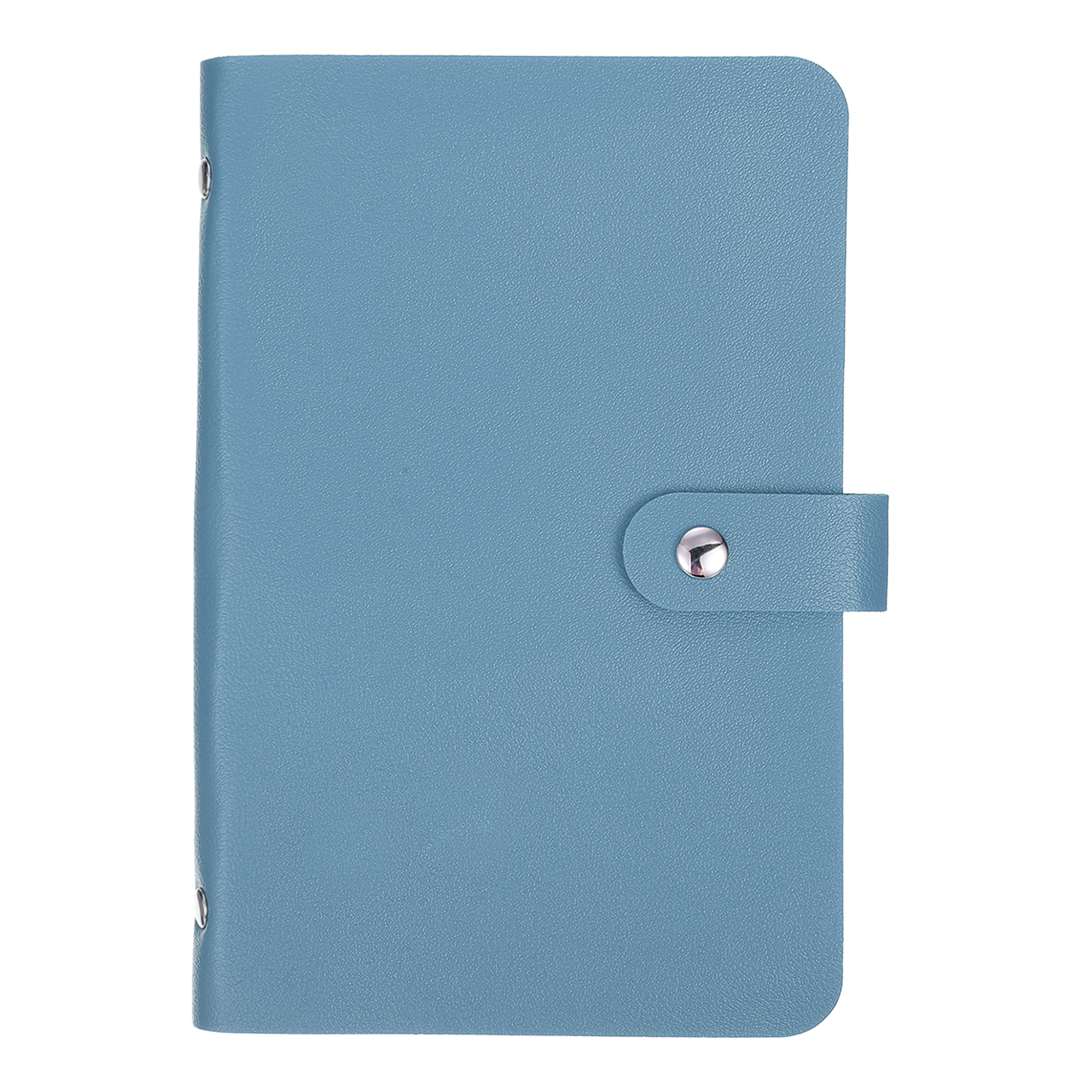 Uxcell 100 Envelope Challenge Binder, Soft PU Leather Savings Challenges Book with Envelopes Money Saving Binder with Horizontal Insert for Budgeting Saving Expense, Blue