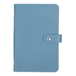 Uxcell 100 Enveloppe défi Binder, doux PU Défis d'épargne en cuir Livre avec enveloppes Binder d'économie d'argent avec insert horizontal pour l'économie de budget, bleu