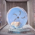 thumbnail image 4 of Riforla Silent Hamster Wheel Large Small Animal Exercise Wheel with Stand | Blue Design | Easy Installation for Hamsters and R At S Novelty funny toy Light Blue, 4 of 9