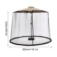 thumbnail image 2 of Heavy-Duty Patio Umbrella Mosquito Net Screen - Adjustable Rope & Water Pipe Base, 1mm Mesh for Insect Protection, Universal Fit for Outdoor Umbrellas, 2 of 5