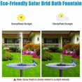 thumbnail image 3 of INF Water fountain solar powered 16 cm Black_Perfect Gift, 3 of 5