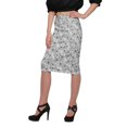 thumbnail image 2 of Moomaya Jupe Imprimée Longueur Genou pour Femmes Grande Taille Jupe en Poly Spandex, 2 of 6