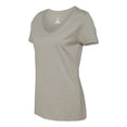 thumbnail image 3 of Hanes Womens Nano-T V-Neck T-Shirt, 2X, Vintage Gray, 3 of 5