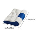 thumbnail image 3 of Yhmxh Bedding Cervical Foam Pillow Ergonomic Pillow Sleep Enhancing Cervical Support Pillow Enhancing Skin-friendly Throw Blanket Machine Washable Microfiber Bed Sheet Set, 3 of 6