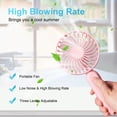 thumbnail image 4 of USB Mini Handheld Fan Outdoor Portable Rechargeable Cooling Fan with Mobile-Phone Holder for Outdoor Travel, 4 of 8