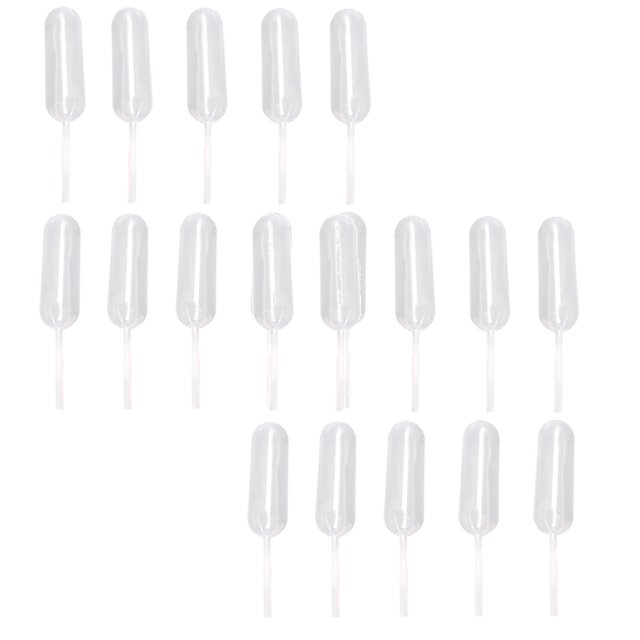 Oleegame 2PC Straw Accessories 50Pcs Disposable Cake Ice Cream Injection Pipette White