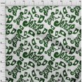 thumbnail image 3 of oneOone Popeline de Coton Off Tissu Blanc Joker & Poker Texte Couture Matériel Tissu Imprimé par la Cour 56 Pouces de Large, 3 of 4
