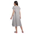 thumbnail image 2 of Moomaya Chemise de Nuit d'Allaitement à Col en V pour Femmes, Imprimée, à Manches Courtes, 2 of 5