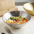 thumbnail image 1 of LSLJS Stainless Steel Bucket Bowl Ramen Bowl Japanese Cold Noodle Bowl Double Insulated Rice Bowl Loudspeaker Bowl Large Noodle Bowl, Stainless Steel Bowl, 1 of 6