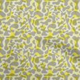 thumbnail image 1 of oneOone Cotton Jersey Yellow Fabric Abstract Craft Projects Decor Fabric Printed By The Yard 58 Inch Wide, 1 of 4