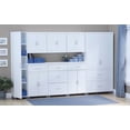 thumbnail image 2 of Kendall 36" 2 Door/2 Drawer Storage Cabinet, White, 2 of 5