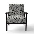 thumbnail image 4 of Designart "Zebra Elegance In Monochrome" White Zebra Upholstered Accent Chair - Modern Arm Chair For Bedroom, 4 of 7