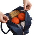 thumbnail image 4 of Cooler Bag Insulation Bag Waterproof Portable Zipper Warm Lunch Bag red, 4 of 5