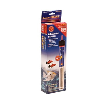 PENN-PLAX Chauffage d'aquarium à chaleur en cascade – Entièrement submersible – Idéal pour les aquariums d'eau douce et d'eau salée – 7,5" de longueur – 25 watts