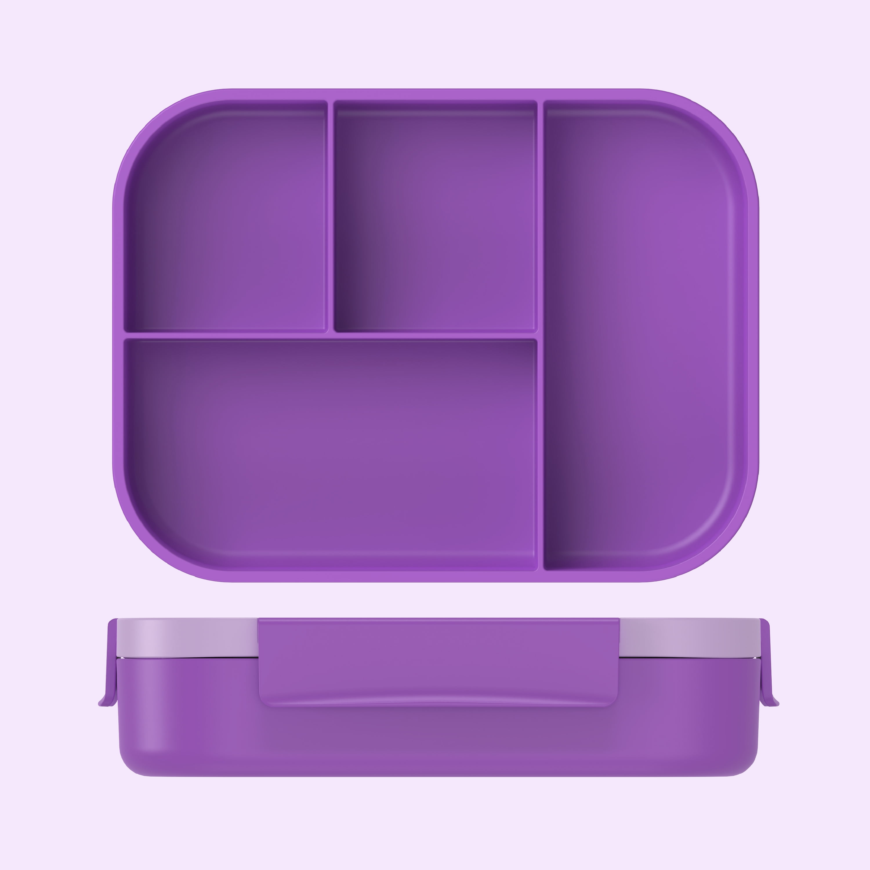 Bentgo Kids Snap & Go Leak-Proof Lunch Box - Purple