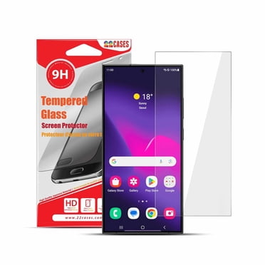 22 Cases Protecteur D'écran en Verre pour Samsung Galaxy S24 Ultra
