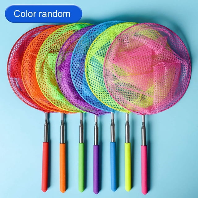pstuiky 2 Pcs Filet de Nettoyage de Piscine avec Poignée Rétractable Filet de Pêche Télescopique en Acier Inoxydable Jouets de Plage Extérieurs pour l'Été 7 Options de Couleur