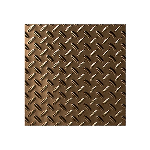 Fasade 12" x 12" Wall Panel Sample- Diamond Plate Oil Rubbed Bronze, Easy installation
