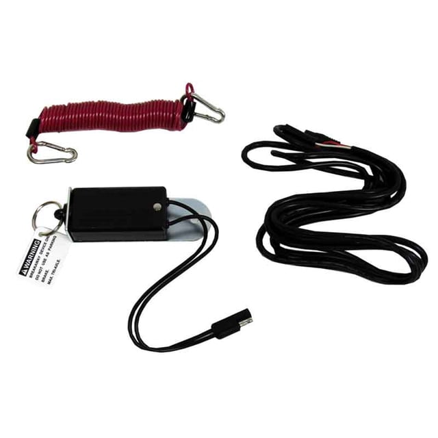 Blue Ox Brk2505 Patriot Commutateur à Dégagement Rapide, un Commutateur à Dégagement Rapide Additionnel pour les Deuxièmes Véhicules Remorqués. Comprend une Unité d'Interrupteur Rectangulaire Noire, un Câble Rouge Enroulé avec Pinces Mousquetons, et un long Faisceau de Câblage Noir. Conçu pour Être Utilisé avec le Système de Freinage Supplémentaire Blue Ox Patriot. Fabriqué aux É.-U.