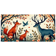 thumbnail image 2 of Forest Themed Animal Patterned Backdrop Banner Party Decorations Background for Children Parties Family Gatherings Photography Props Outdoor Events Festival Celebrations, 2 of 4