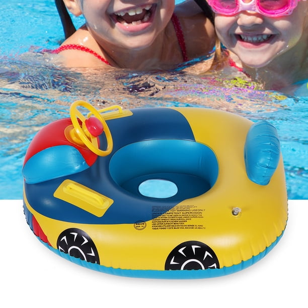 Anneau De Natation Bébé Volant – Siège Gonflable 6 Mois-3 Ans, Rose, Avec Gonfleur, PVC Sûr