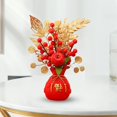 thumbnail image 3 of Flower Basket Ornament Decor Artificial Potted Flower for Occasions Party 15cmx28cm, 3 of 9
