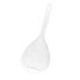 thumbnail image 2 of Strainer Long Handle Heat-resistant Kitchen Skimmer Sifter Plastic Cooking Sieve Scoop Spoon, White, 2 of 6
