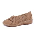 thumbnail image 1 of XZNGL Chaussures Plates pour Femmes à Talon Compensé Ajouré Décontractées Grande Pointure Chaussures Simples, 1 of 9