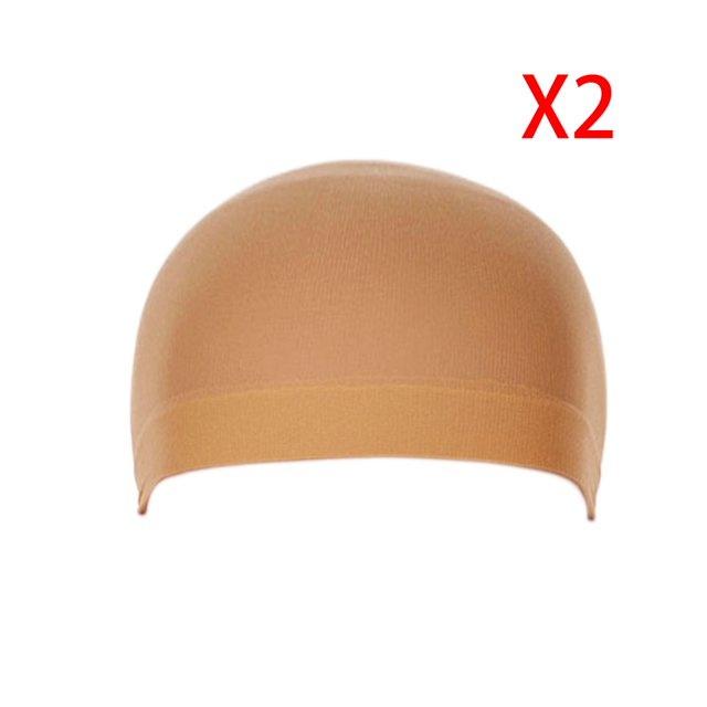 braveheart 2Pcs Unisex Elastic Hair Liner Snood Stretch Mesh 0 Wig Cap