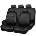 thumbnail image 2 of All Season PU Leather Universal Car Seat Cover Set Full Surrounded Cushion Protector, 2 of 5