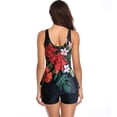 thumbnail image 3 of Womens 2 Piece Swimsuits Plus Size Vintage Print Spaghetti Strap Tankinis Set Red Women Bathing Suits XL, 3 of 7