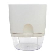 2 Layer Plastic Plant Pots Self Watering Flower Planters Flower Pots for Indoor Outdoor with Cotton Rope