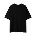 thumbnail image 1 of AherBiu Plus Size T Shirts for Man Crewneck Cotton Soft Tees Casual Summer Solid Color T-Shirts, 1 of 7