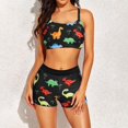 thumbnail image 4 of 2025 Swimwears Tankinis Set "Ladies' Bikini Set Chic Tankini Three Piece Swimsuit with Tankinis Open Back and Lattice Teen Swimming Suits Design for Beach Womens Swimsuit Tops, 4 of 9