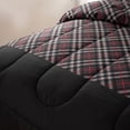 thumbnail image 4 of Marina Decoration Home Decor Ultra Soft Luxury Fluffy Goose Down Alternative Bedding Printed Comforter Set, Modern Black Grey Geometric Plaid Pattern, 4 of 6