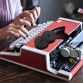 thumbnail image 1 of LITINKIMI 2Set Classic Manual Typewriter Plastic Black for Adults Classic Design, 1 of 6