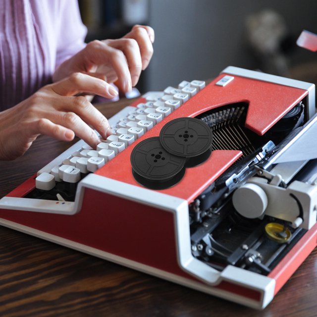 LITINKIMI 2Set Classic Manual Typewriter Plastic Black for Adults Classic Design